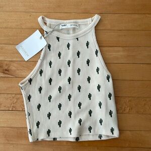 NWT Pull & Bear waffle crop